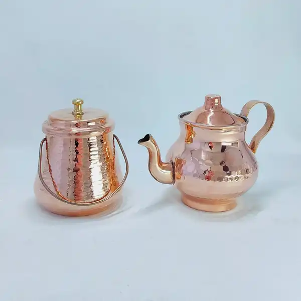 ست هدیه مدل زعفران دم کن و جا زعفرانی کد HS67