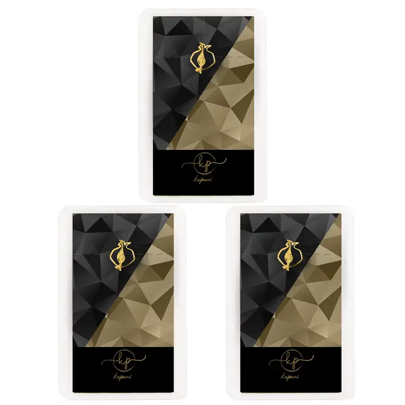 طلا گرمی 18 عیار کاپانی مدل انار کد kc013-p3 بسته 3 عددی
