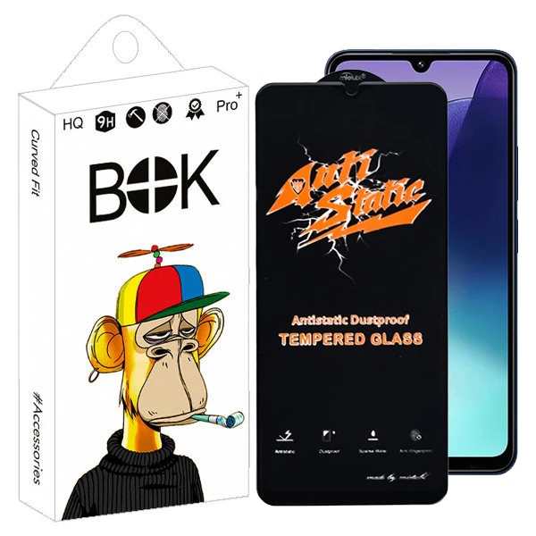 محافظ صفحه نمایش بوک مدل Antistatic Clear مناسب برای گوشی موبایل شیائومی Redmi 14C