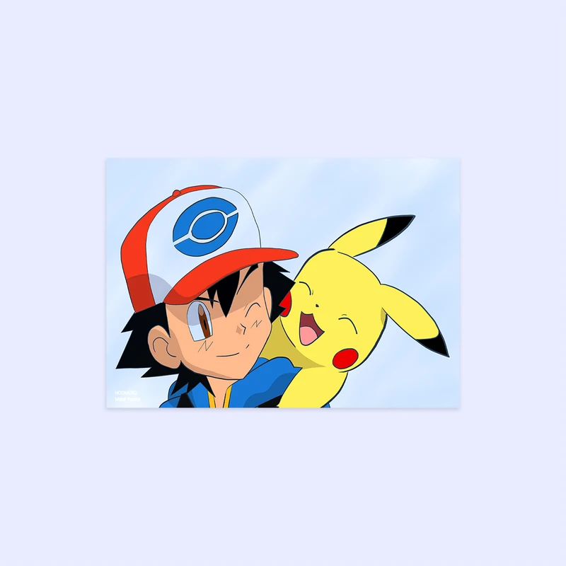 پوستر هومرو مدل فلزی طرح انیمه پوکمون پیکاچو کد PS1405