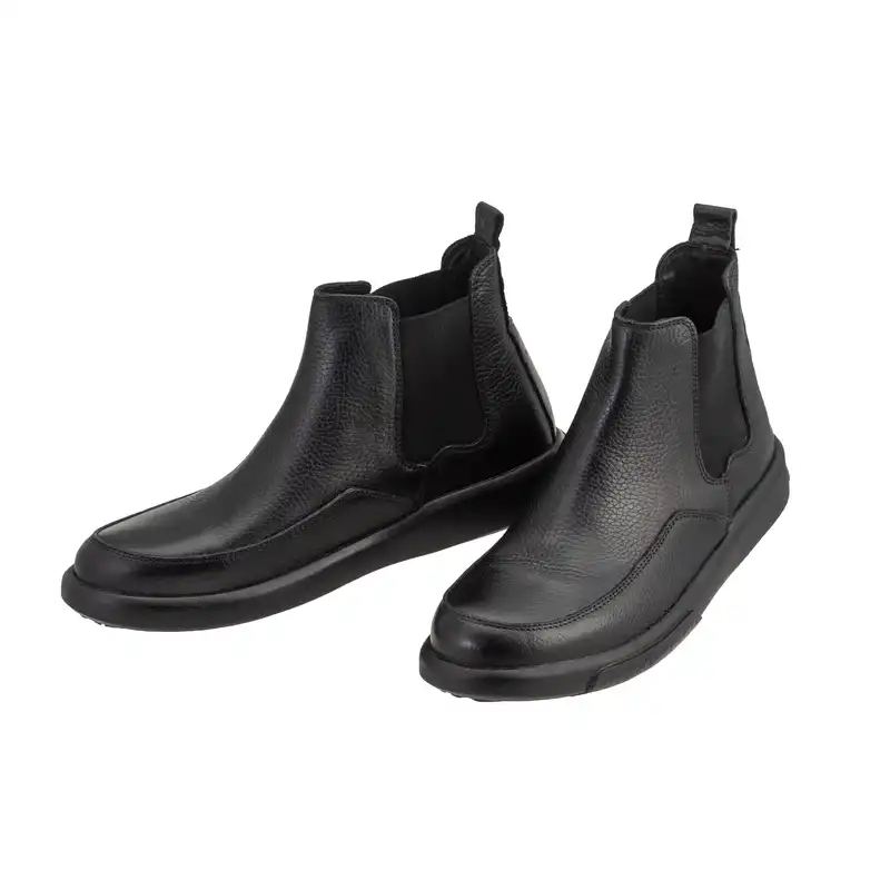 نیم بوت زنانه مدل چرم ساعتی