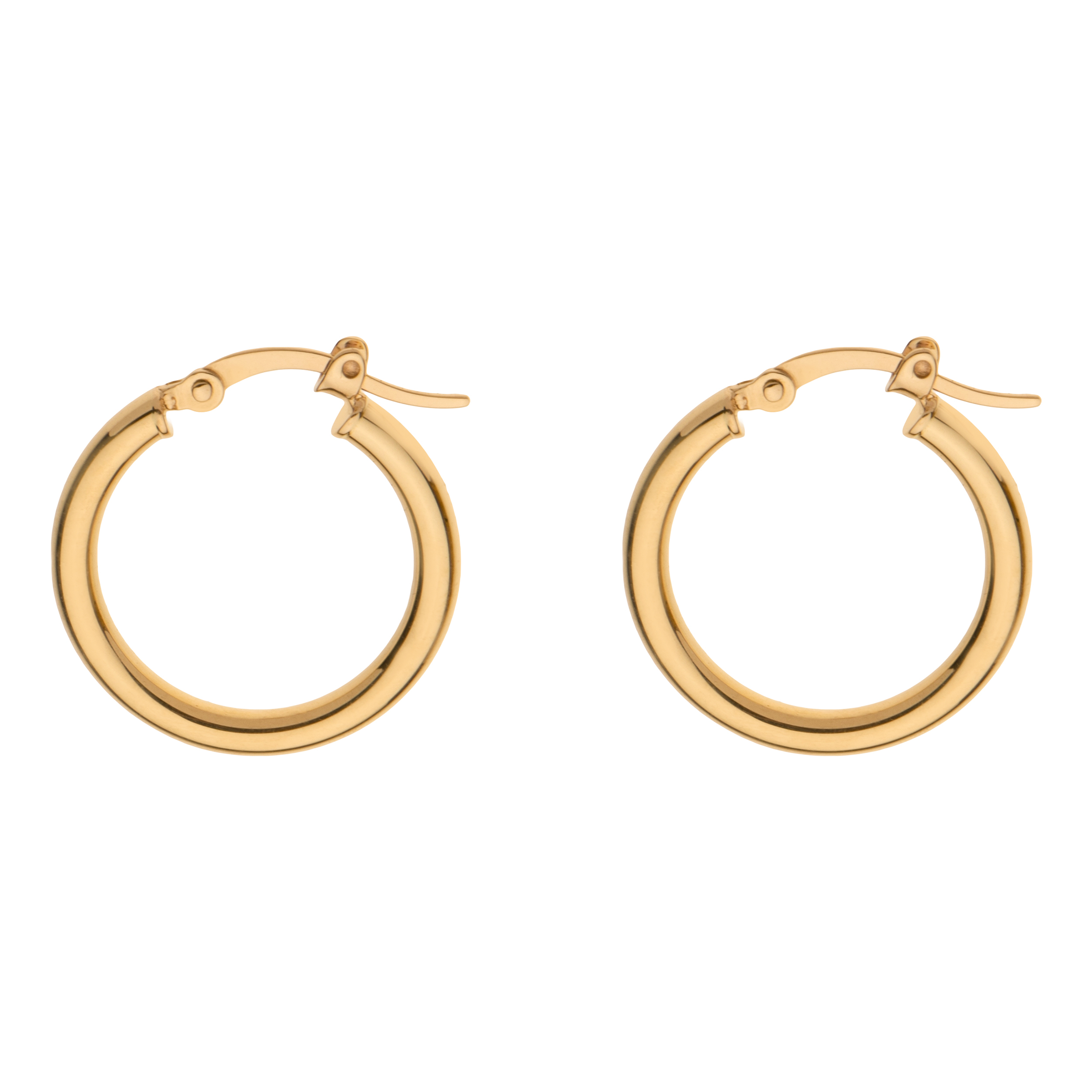 گوشواره حلقه‌ای طلا 18 عیار زنانه گلدم مدل E-3070047