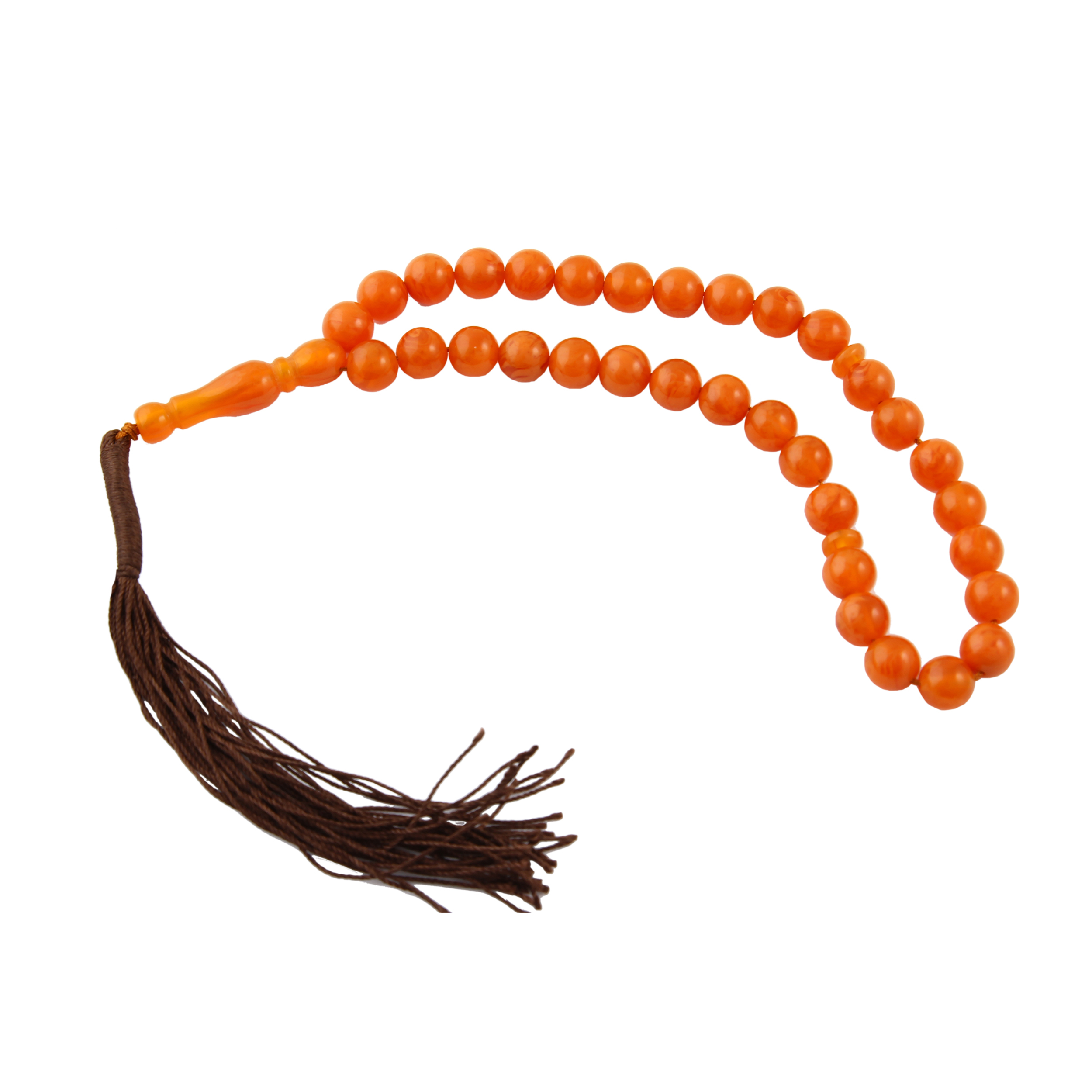 تسبیح بازرگانی میلادی مدل کهربا کد T_274