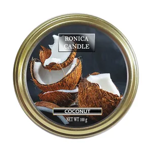   شمع دست ساز رونیکا مدل معطر نارگیل