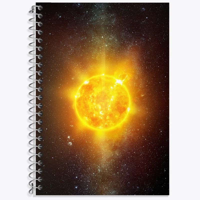 دفتر زبان 50 برگ خندالو مدل سه خط طرح کهکشان کد F544