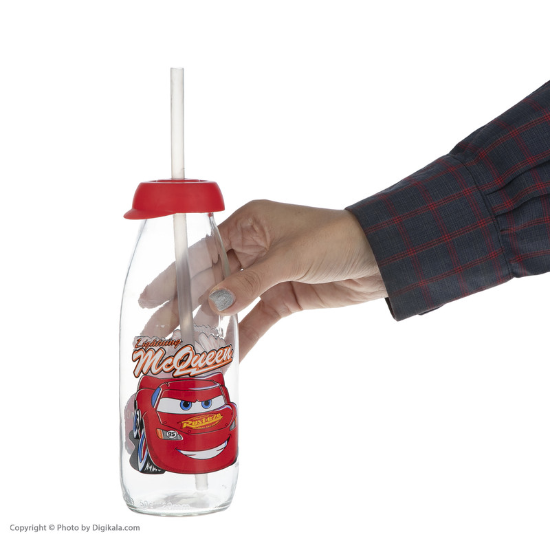 لیوان نی دار کودک هروین طرح ماشین کد 4579