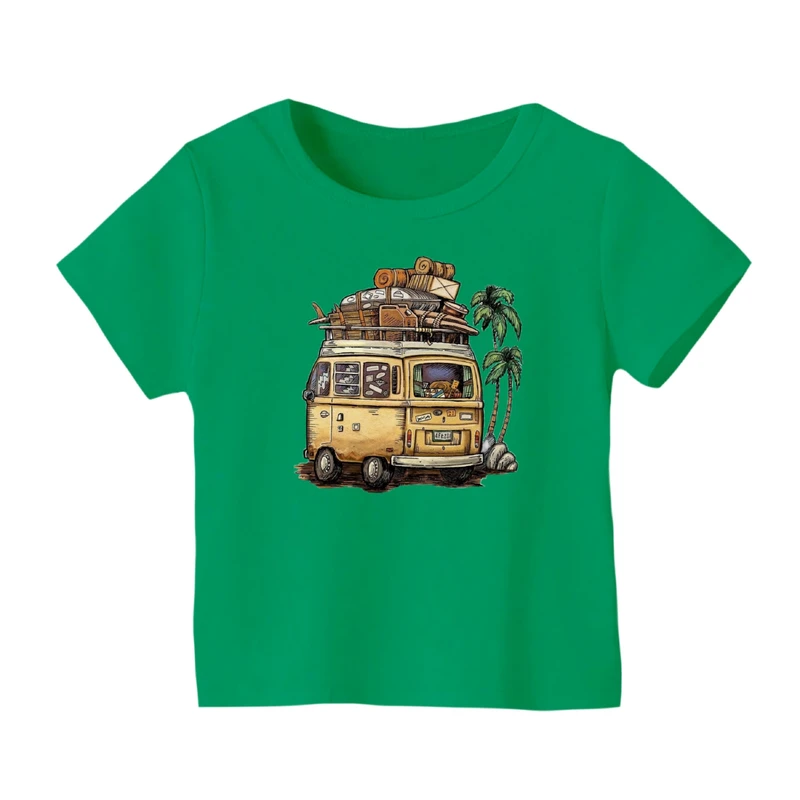 تی شرت آستین کوتاه بچگانه مدل ماشین کد ۷