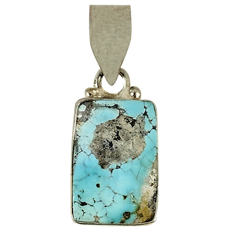 آویز گردنبند نقره زنانه سلین کالا مدل فیروزه اصل نیشابور کد 115