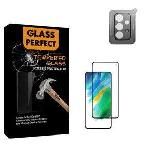 محافظ لنز دوربین پرفکت مدل 3Dمناسب برای گوشی موبایل سامسونگ Galaxy A52 S 5Gبه همراه محافظ صفحه نمایش