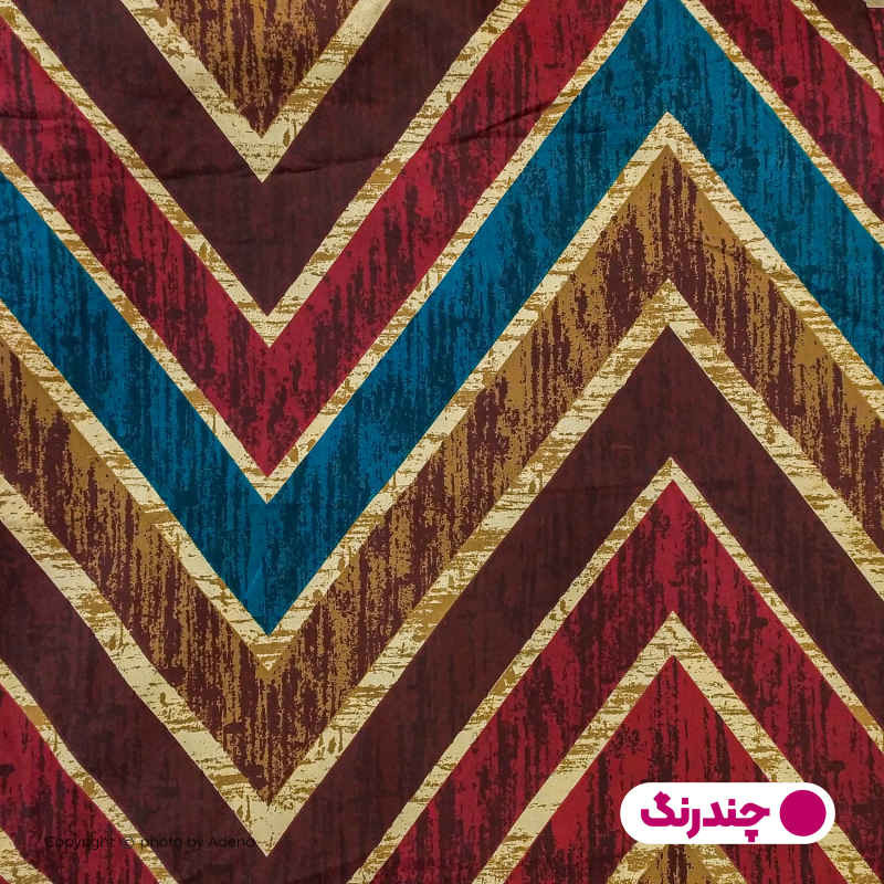 سرویس روتختی آدنو مدل Colord zigzag کد IR42 دونفره 4 تکه