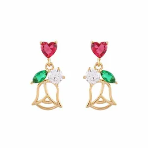 گوشواره طلا 18 عیار زرلوکس کد 102-on