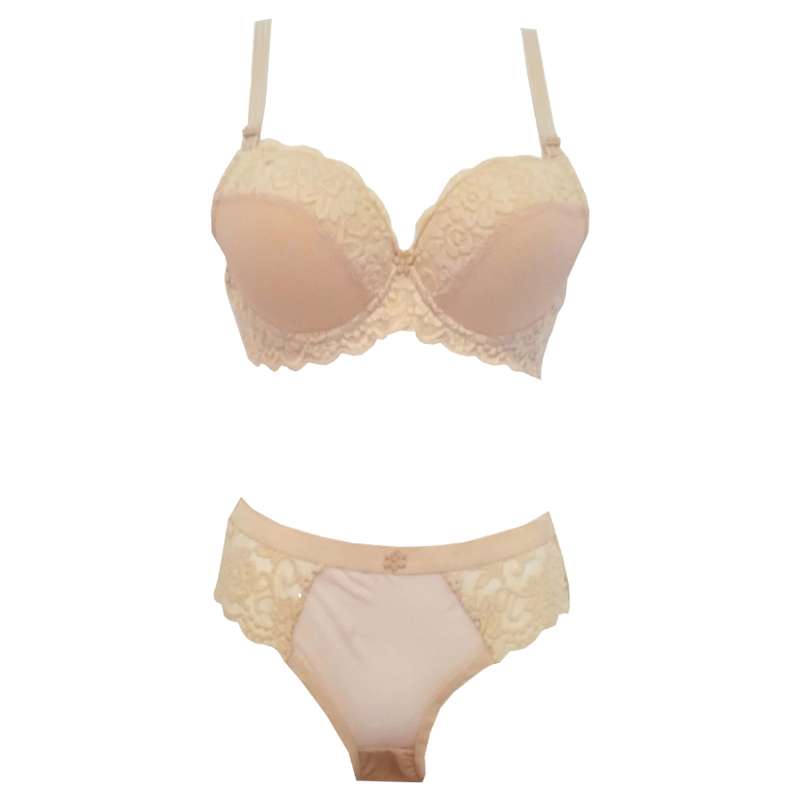 ست شورت و سوتین زنانه مدل اسفنجی گیپور 01