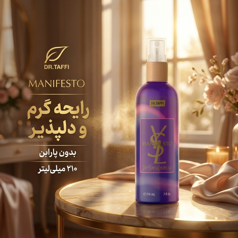 بادی اسپلش زنانه دکتر تافی مدل منیفستو ایو سن لرن  حجم 210 میلی لیتر