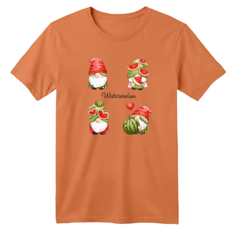 تی شرت آستین کوتاه بچگانه مدل بابانوئل و هندوانه یلدایی کد 4