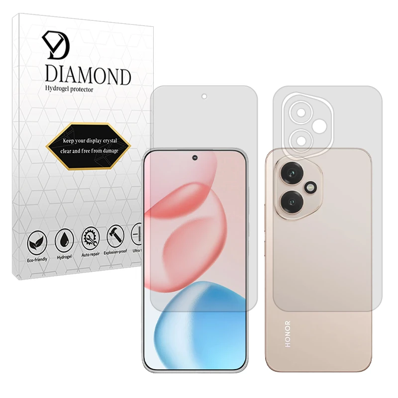 محافظ صفحه نمایش مات دیاموند مدل Tough مناسب برای گوشی موبایل آنر 400 به همراه محافظ پشت گوشی