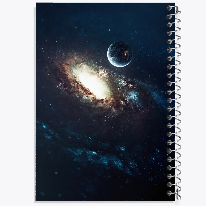 دفتر ژورنال نویسی 50 برگ خندالو مدل نقطه ای طرح کهکشان کد F1830