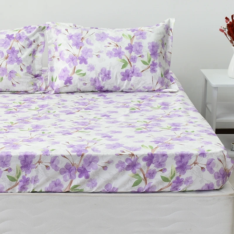 سرویس ملحفه بومرنگ مدل Azar-90 یکنفره 2 تکه