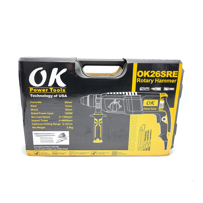 مجموعه 10 عددی دریل بتن کن سه کاره اوکی مدل OK26sre