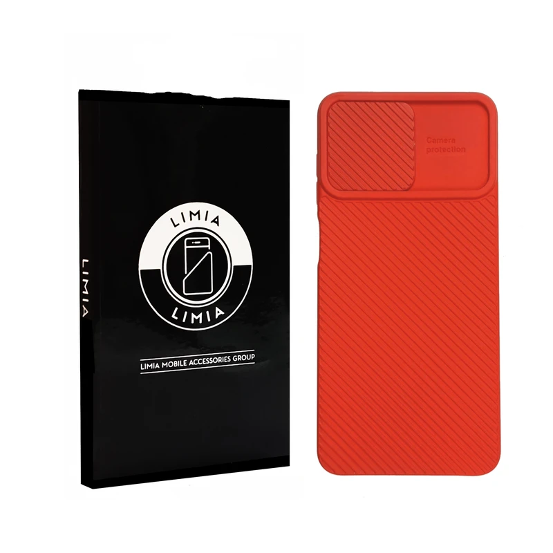 کاور لیمیا مدل سیلیکونی طرح کشویی راه راه مناسب برای گوشی موبایل سامسونگ Galaxy A42