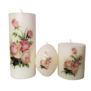 شمع مدل box-62 مجموعه 3 عددی