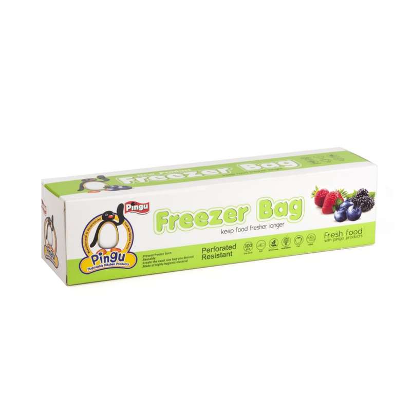 کیسه فریزر پینگو مدل رولی پرفراژ دار بسته 300 عددی