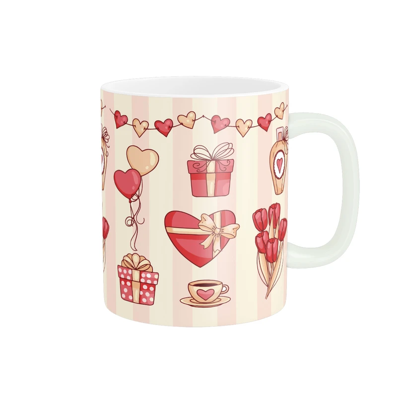 ماگ پادآفرین مدل عشق طرح قلب LOVE کد PM1757