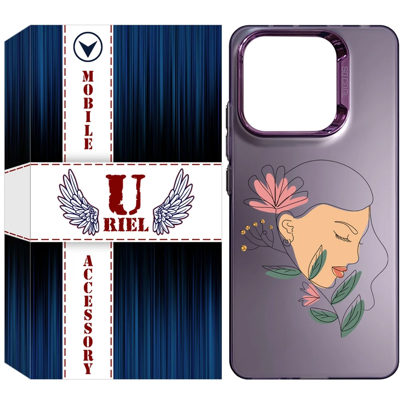 کاور یوریل مدل SCL کد 53 طرح صورت زن مناسب برای گوشی موبایل شیائومی Redmi Note 13 4G