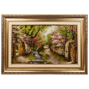تابلو فرش دستباف سی پرشیا مدل کوچه باغ بهاری کد 902717