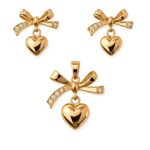 نیم ست زنانه ژوپینگ مدل پاپیونی و قلب