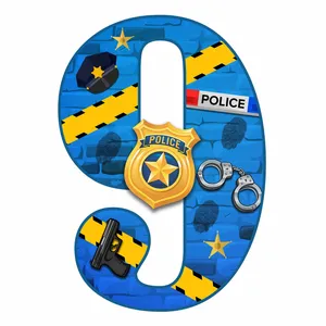 استند رومیزی مدل عدد 9 طرح پلیس کد 1612