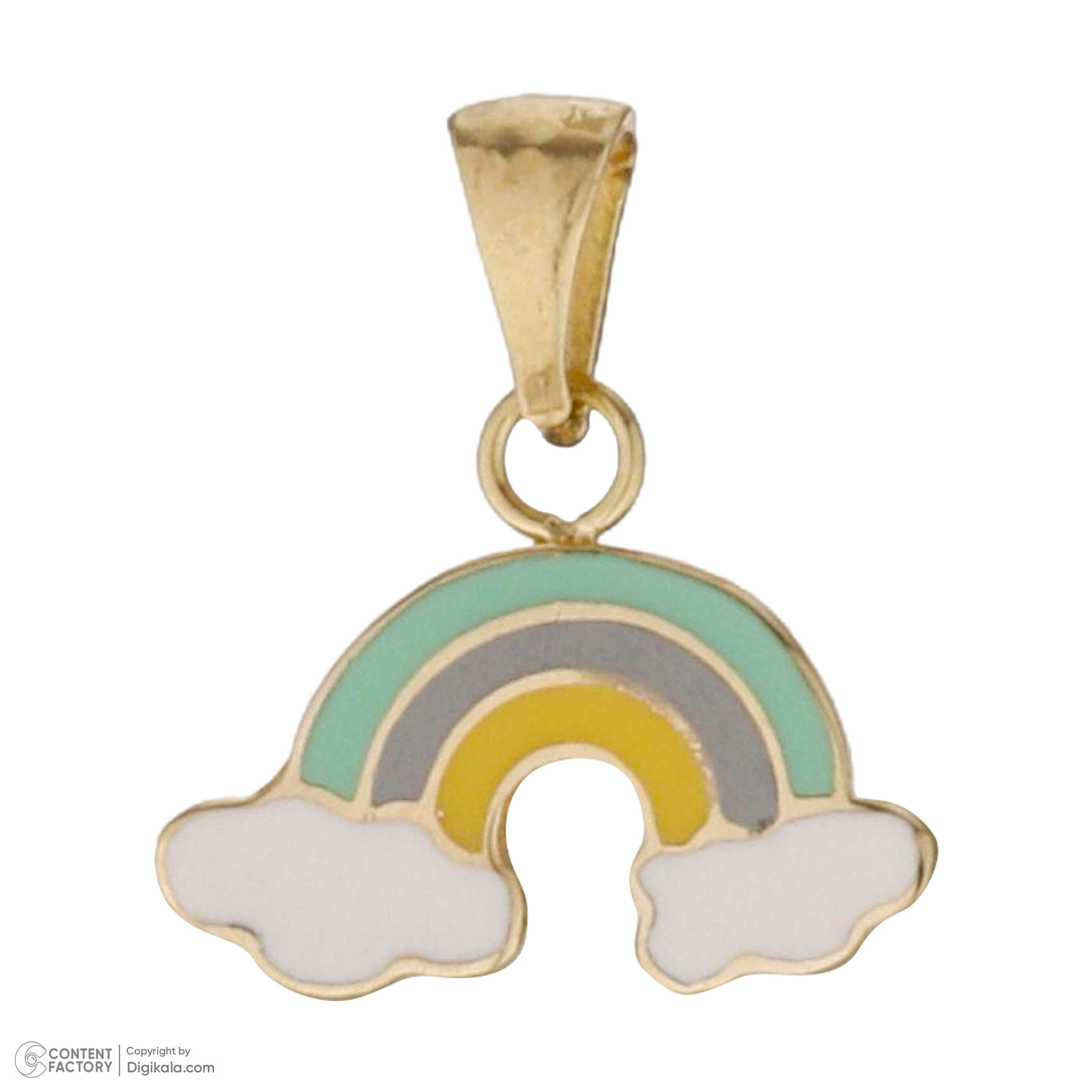 آویز گردنبند طلا 18 عیار دخترانه طلای مستجابی مدل 55100