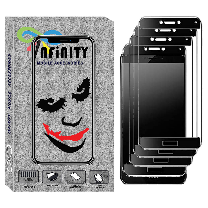 محافظ صفحه نمایش اینفینیتی مدل Inf-04 مناسب برای گوشی موبایل آنر 8 LITE بسته چهار عددی