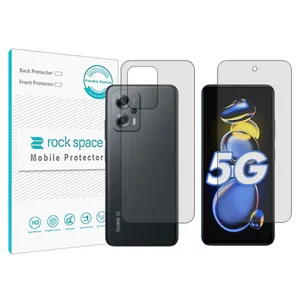 Rockspace transparent screen protector HyGEL model suitable for Xiaomi Redmi Note 11T Pro mobile phone with back protector