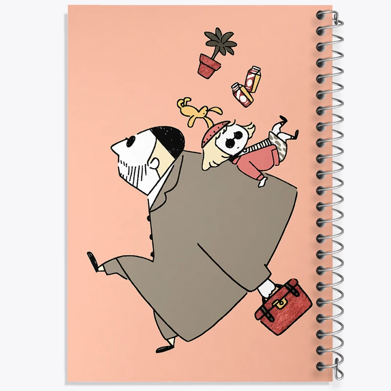 دفتر شطرنجی 50 برگ خندالو طرح لئون و ماتیلدا کد N5602