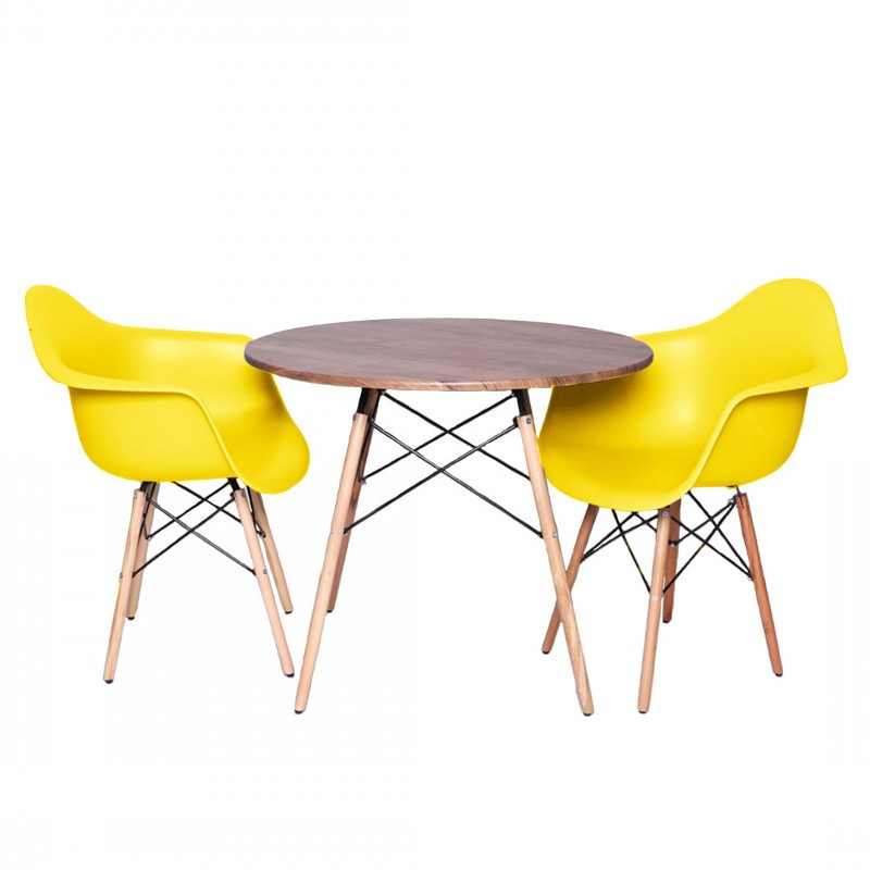 میز و صندلی ناهارخوری دو نفره مدل ایزی فایبر gm02