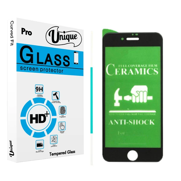 محافظ صفحه نمایش سرامیکی يونيک مدل +Clear مناسب برای گوشی موبایل اپل iphone 7/8 Plus
