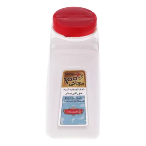 نمک تصفیه شده خوراکی ید دار شاهسوند مقدار 1000 گرم