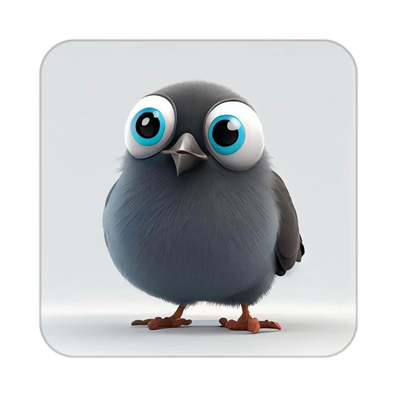 زیر لیوانی کاکتی طرح حیوانات کارتونی مدل mp27462