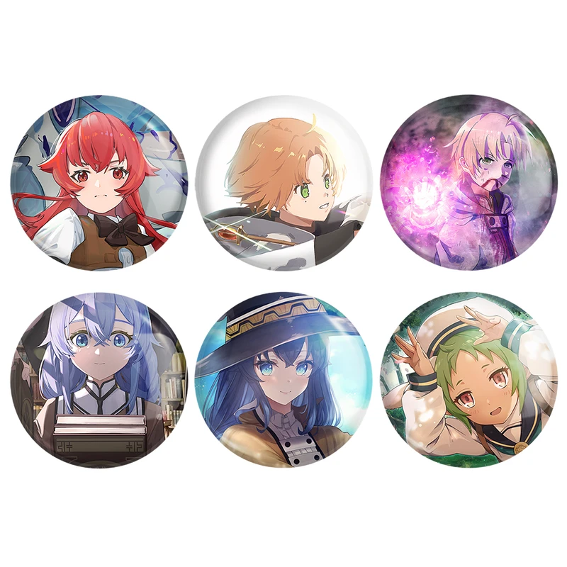 مگنت خندالو طرح انیمه موشوکو تنسی Mushoku Tensei کد 1511B مجموعه 6 عددی