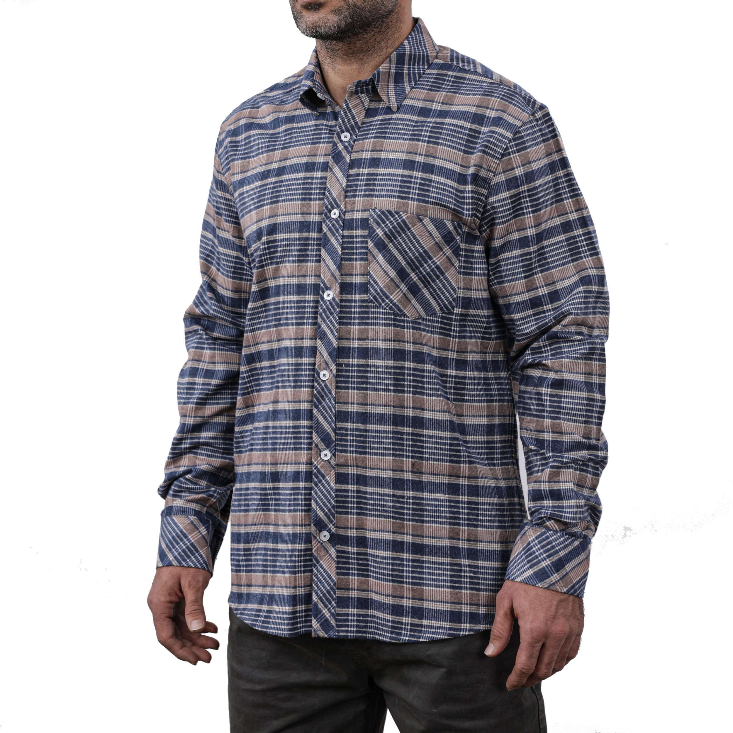 پیراهن آستین بلند مردانه پاتن جامه مدل پشمی 102721010322290 