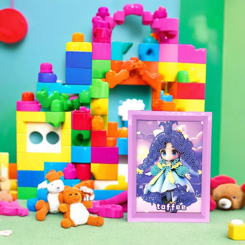 بازی آموزشی مدل نقاشی الماسی فانتزی طرح تافی