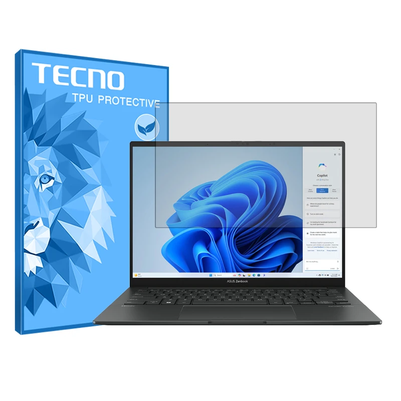 محافظ صفحه نمایش شفاف تکنو مدل Resistant مناسب برای لپ تاپ ایسوس zenbook 14