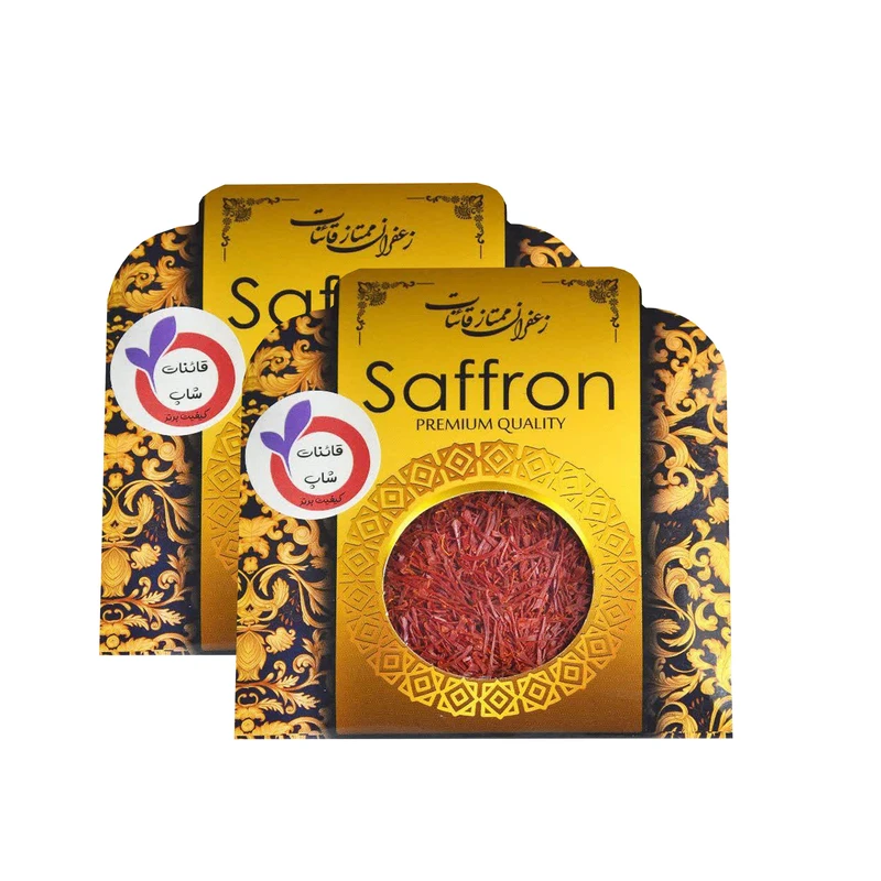 زعفران سرگل قائنات شاپ - 1 مثقال بسته 2 عددی 