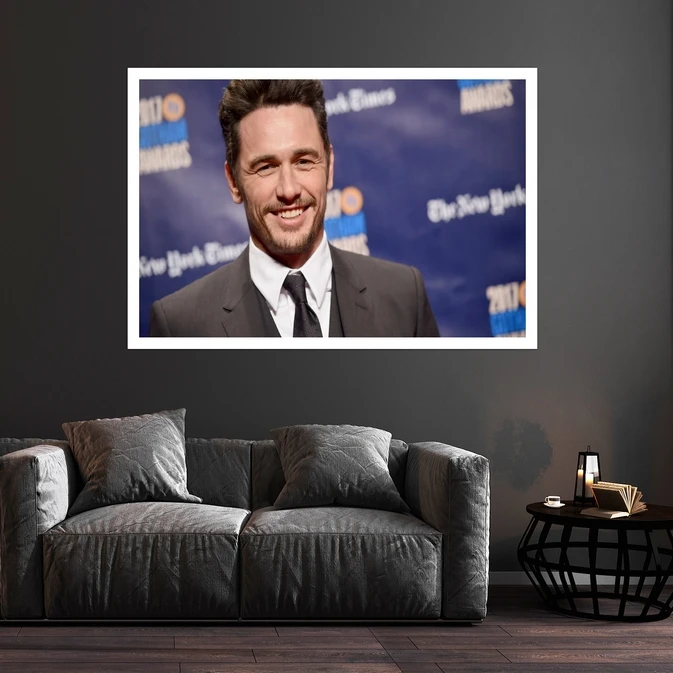 تابلو بکلیت طرح مشاهیر سینمای جهان جیمز فرانکو مدل قاب شاسی W-s10056