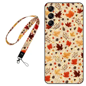 Megafone Fall 0017 Cover For Samsung Galaxy A14 Mobile Neckband