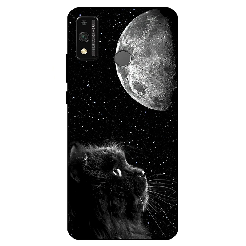  کاور مگافون طرح گربه مدل 1882 مناسب برای گوشی موبایل آنر 9x Lite 