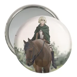 آینه جیبی خندالو مدل ارمین انیمه اتک آن تایتان Attack on Titan  کد 18585