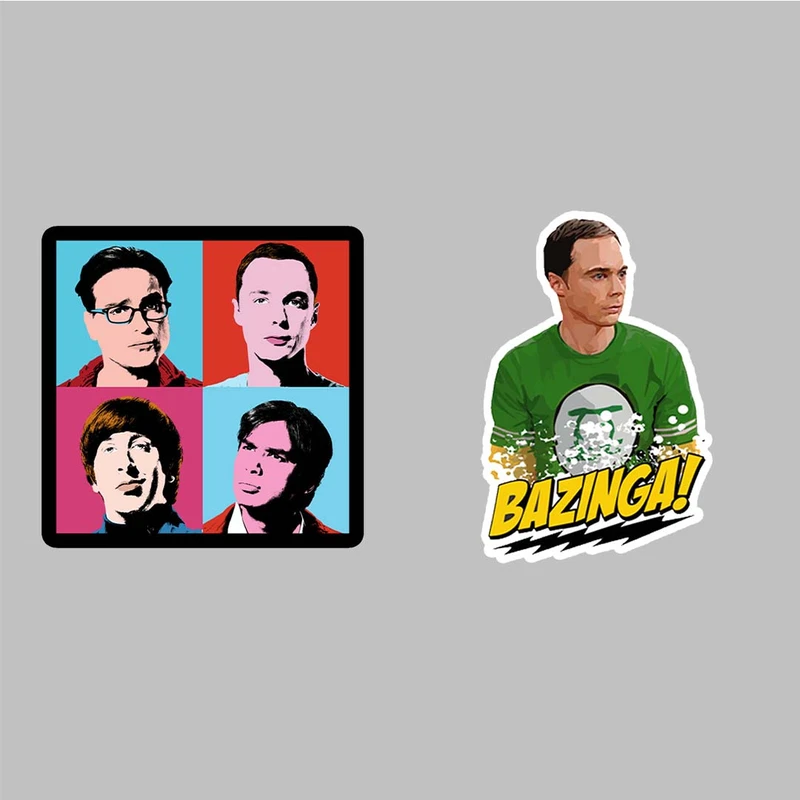استیکر لپ تاپ کارنیکا طرح بینگ بنگ تئوری مدل Bing Bang Theory-2222265 مجموعه 2 عددی