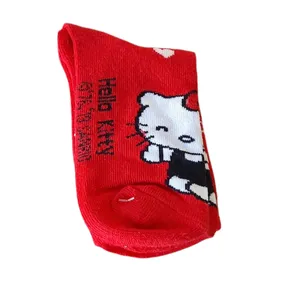 جوراب دخترانه مدل هلوکیتی 