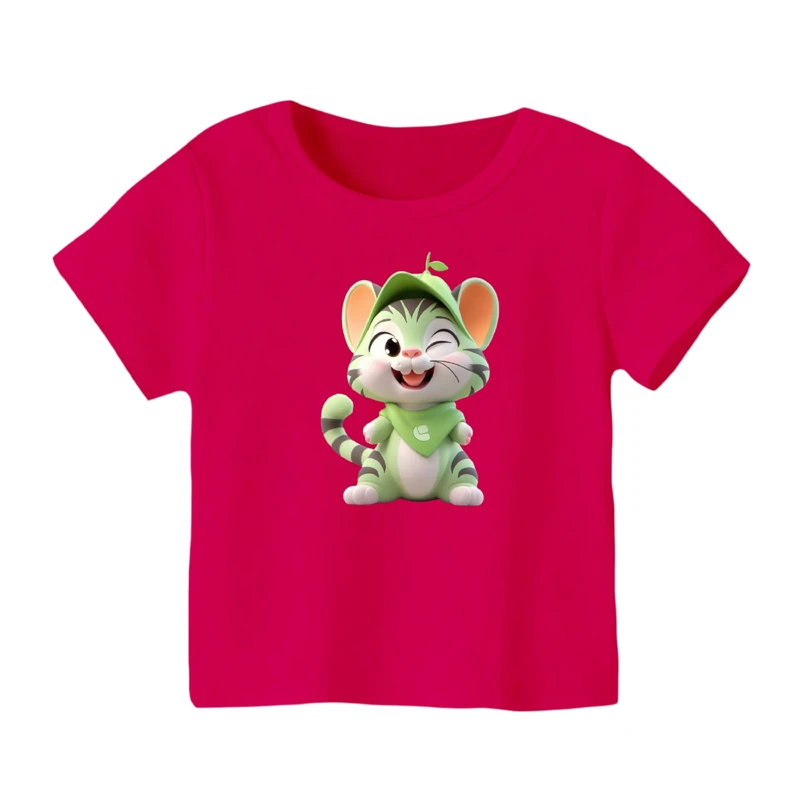 تی شرت آستین کوتاه بچگانه مدل ببر کد ۱۸